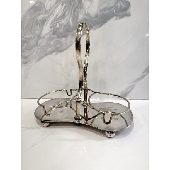 William Adams Other - William Adams Silverplate Double Condiment Caddy Stand Vintage English Tableware